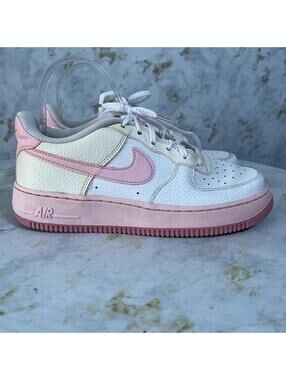 Nike Air Force 1 Women's Size 7 Shoes White Pink Classic Low Top Casual Sneakers